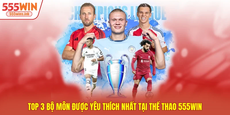 Top 3 bộ môn được yêu thích nhất tại thể thao 555WIN